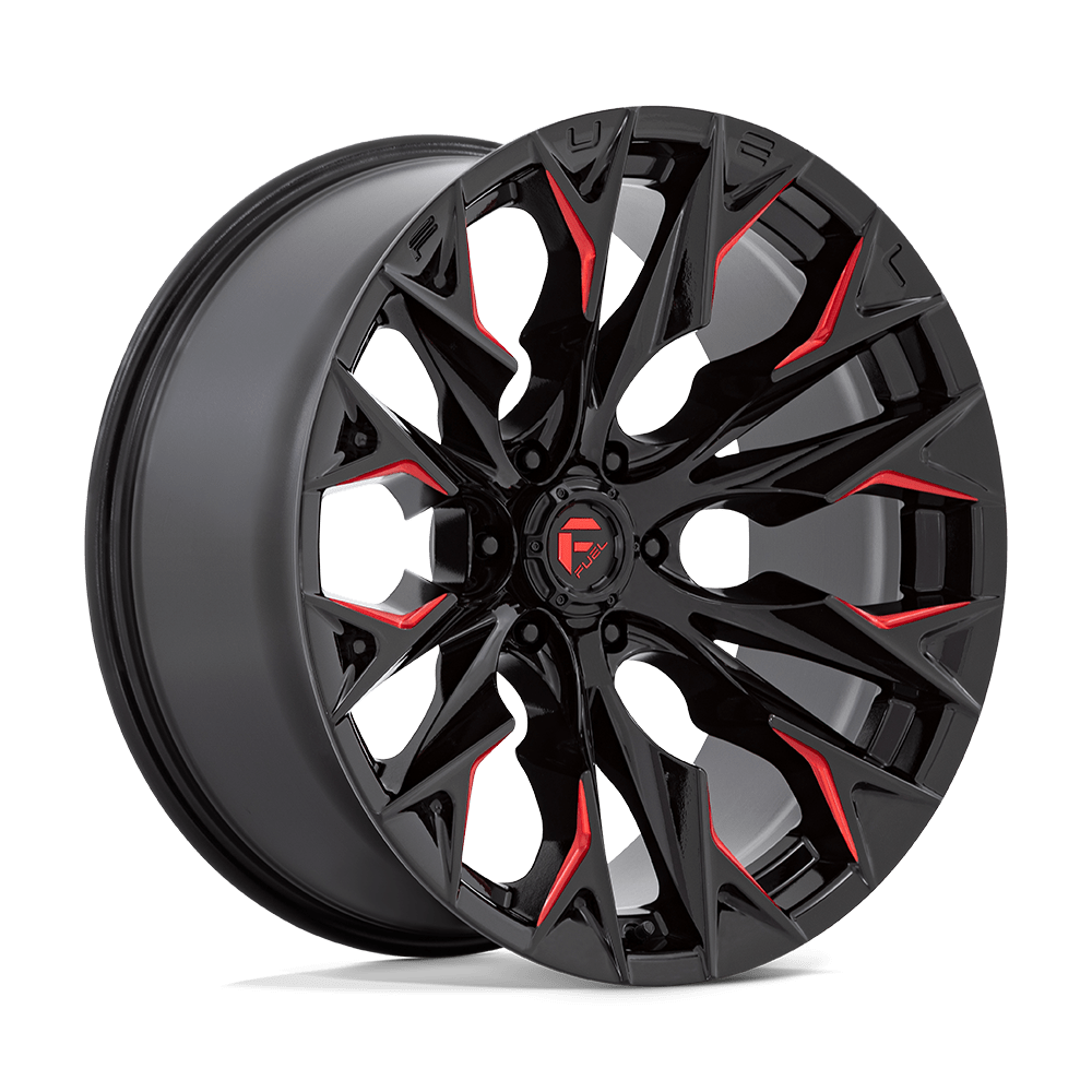 22x10 Fuel Offroad Wheels D823 FLAME 6x139.7 -18 offset 106.1 hub BLACK - D82322008447