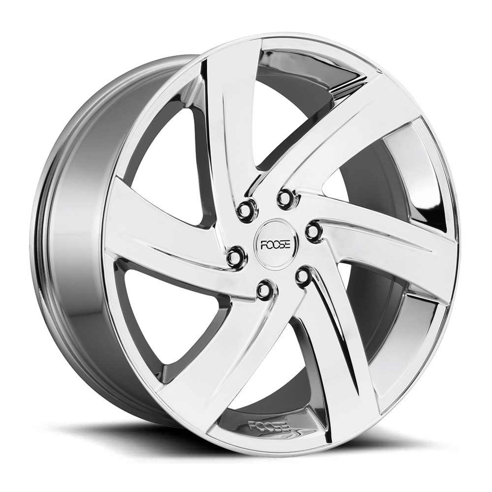 22x9.5 Foose Wheels F166 BODINE 6x139.7 25 offset 78.1 hub CHROME - F166229577+25