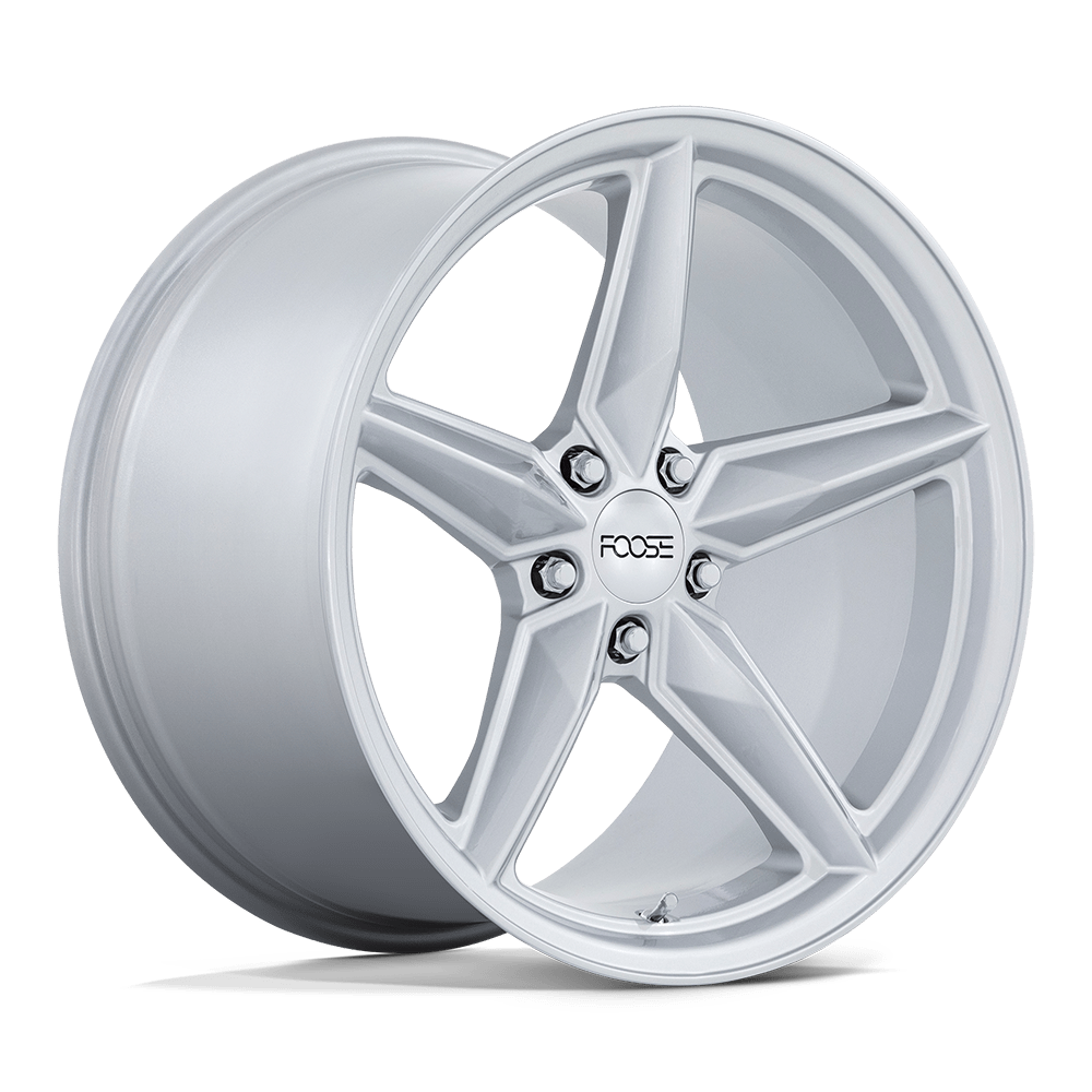 19x9.5 Foose Wheels F174 CF8 5x114.3 30 offset 70.7 hub SILVER - F174199566+30
