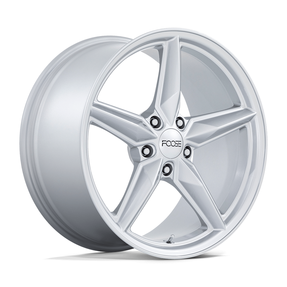 19x9.5 Foose Wheels F174 CF8 5x120 45 offset 67.06 hub SILVER - F174199513+45