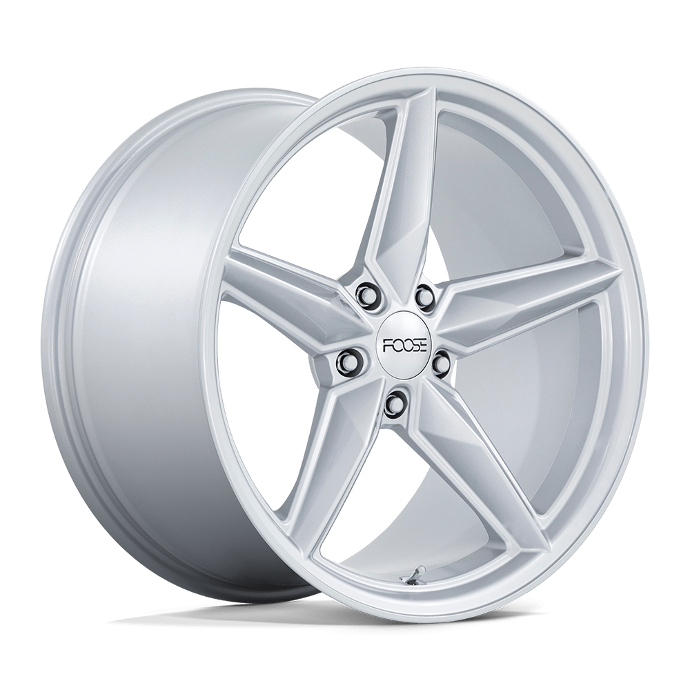 20x11 Foose Wheels F174 CF8 5x120 43 offset 67.06 hub SILVER - F174201113+43