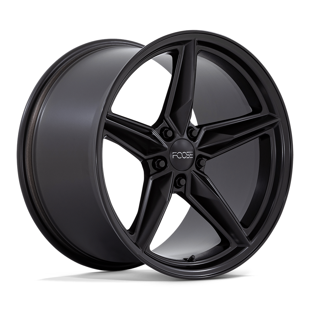 20x11 Foose Wheels F175 CF8 5x114.3 50 offset 70.7 hub BLACK - F175201166+50