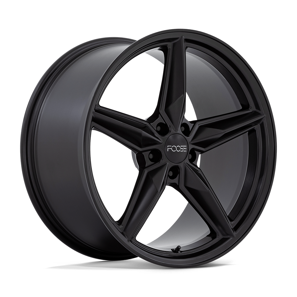 20x10 Foose Wheels F175 CF8 5x114.3 35 offset 70.7 hub BLACK - F175200066+35