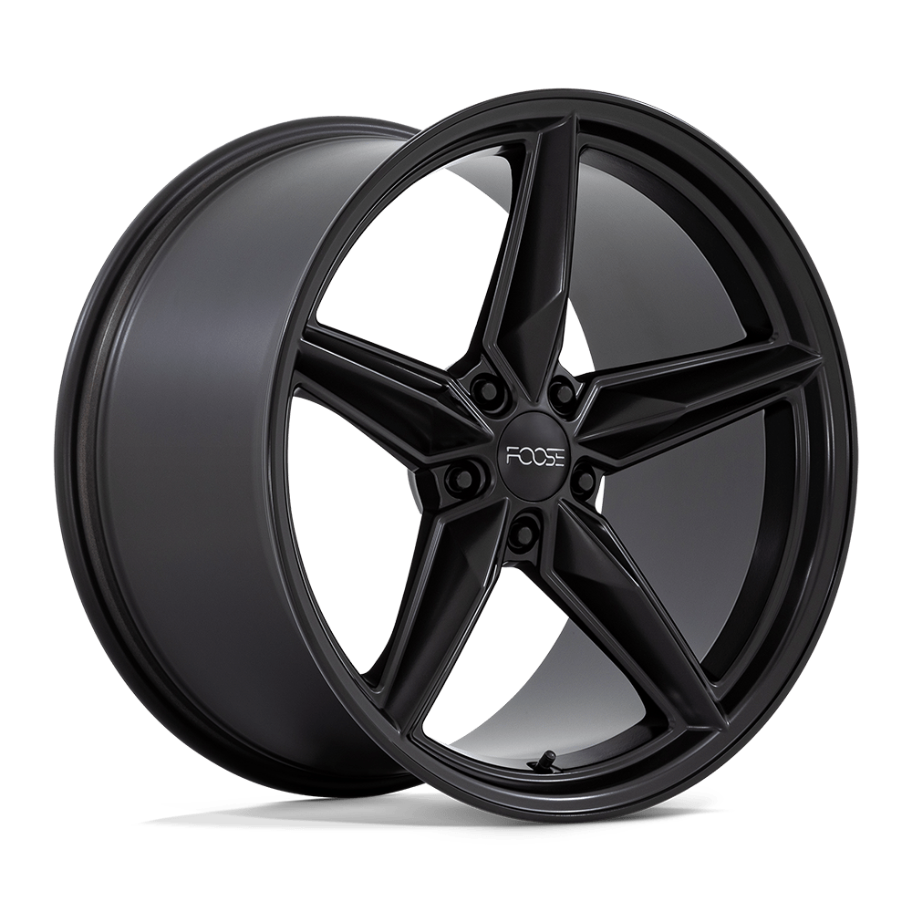20x11 Foose Wheels F175 CF8 5x120 43 offset 67.06 hub BLACK - F175201113+43