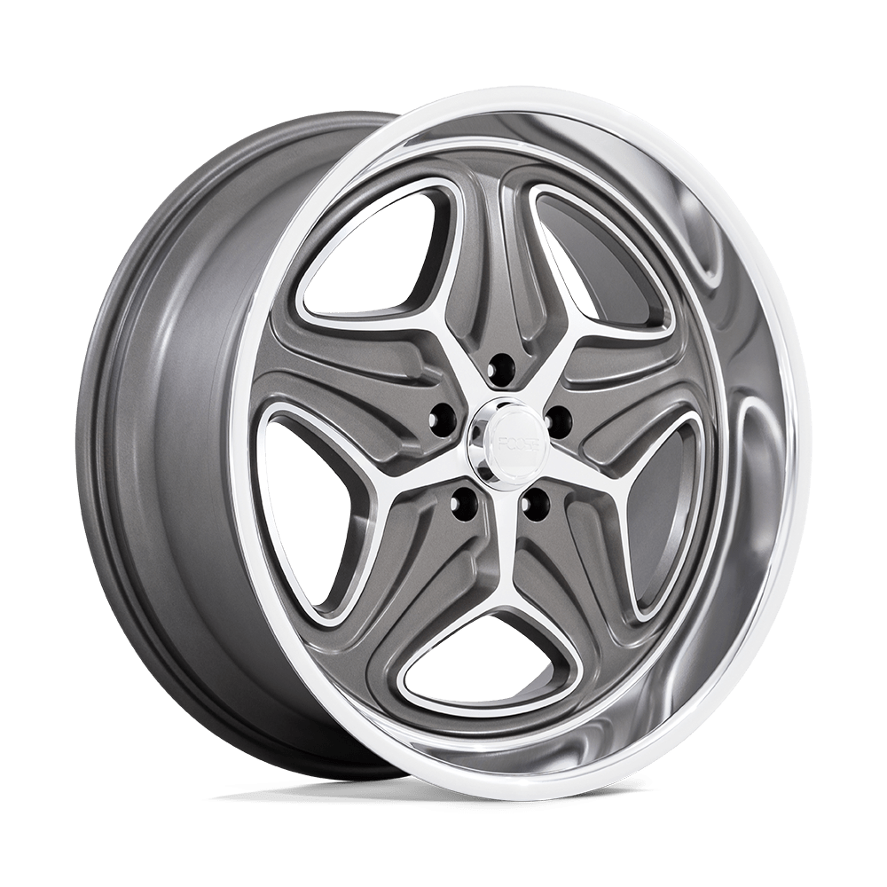 22x9 Foose Wheels F172 MERLOT 5x120.65 15 offset 72.56 hub GRAY - F17222906155