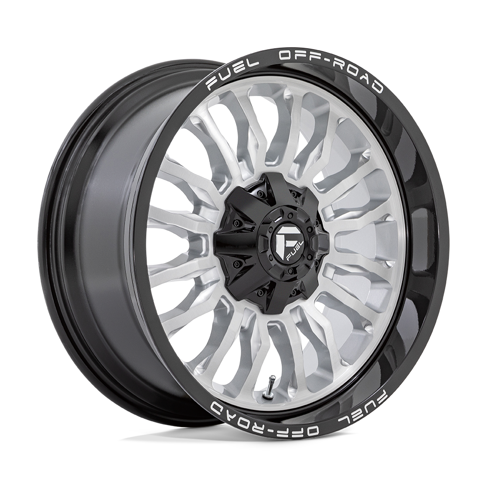 20x10 Fuel Offroad Wheels D798 ARC 8x180 -18 offset 124.2 hub SILVER - D79820001847