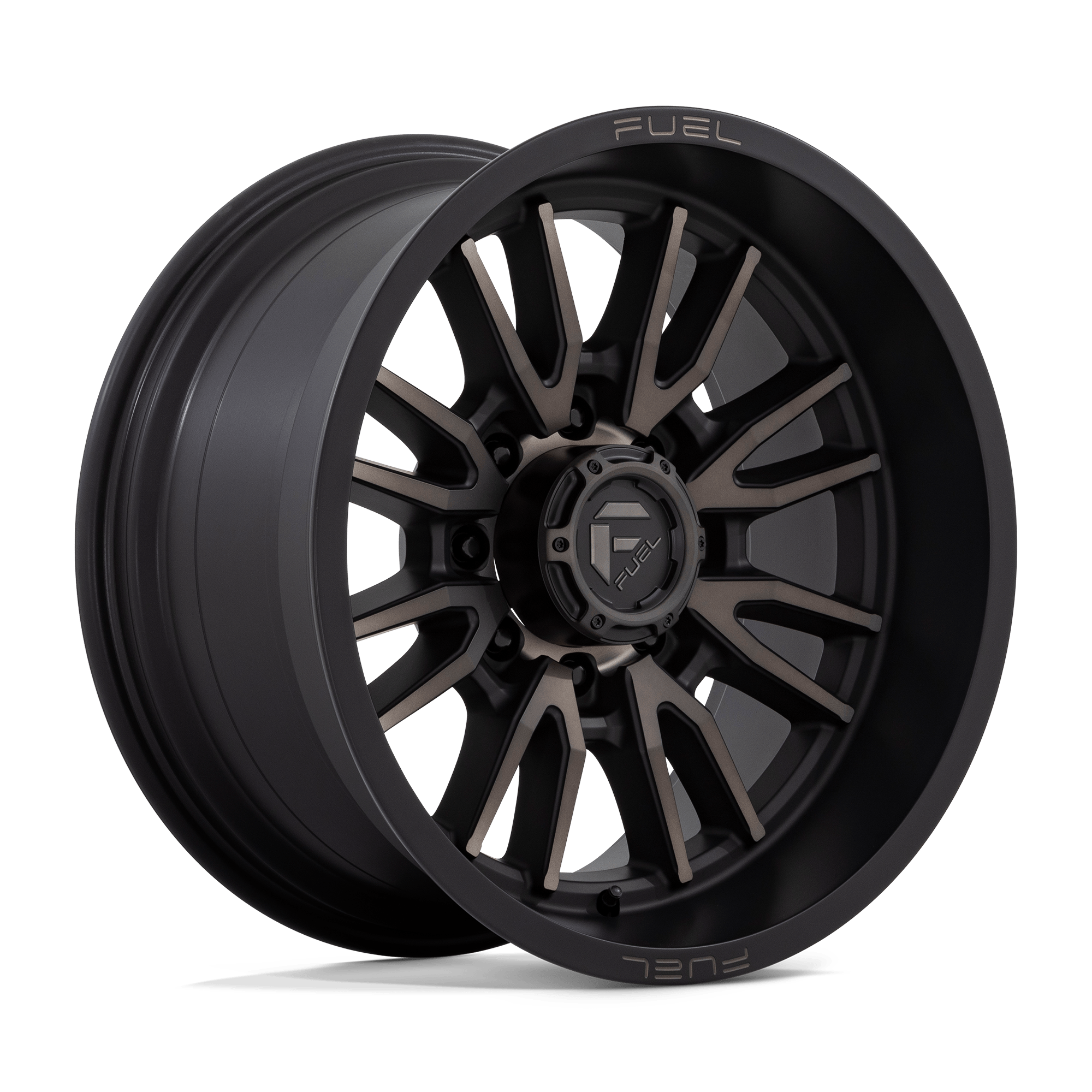 20x10 Fuel Offroad Wheels D762 CLASH 8x180 -18 offset 124.2 hub BLACK - D76220001847