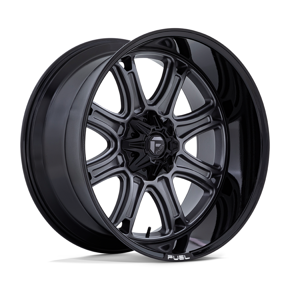 22x9 Fuel Offroad Wheels DARKSTAR 5x127/5x135 1 offset 87.1 hub GUN METAL - FC853AB22904301