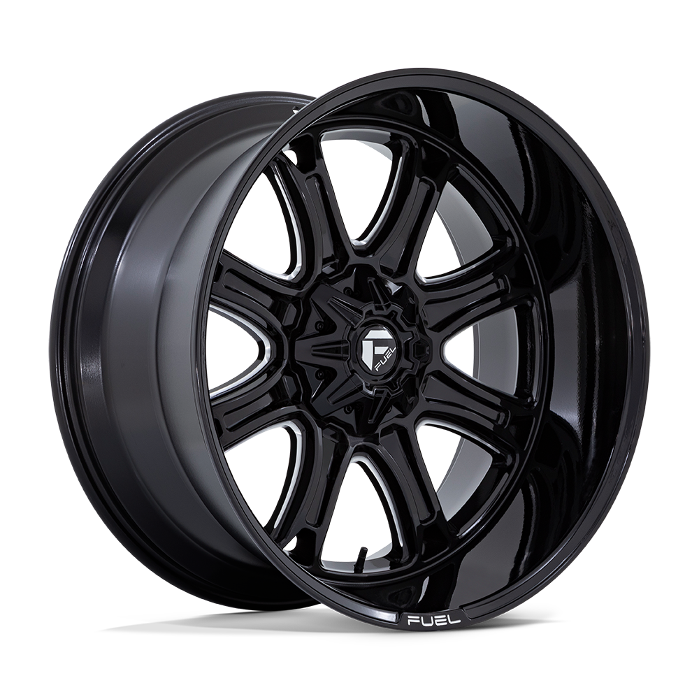 22x10 Fuel Offroad Wheels DARKSTAR 8x170 10 offset 125.1 hub BLACK - FC853BE22108710