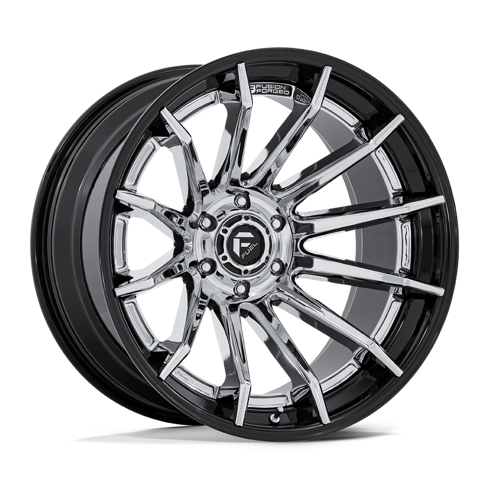 22x10 Fuel Offroad Wheels FC403 BURN 6x139.7 -18 offset 106.1 hub CHROME - FC403PB22106818N