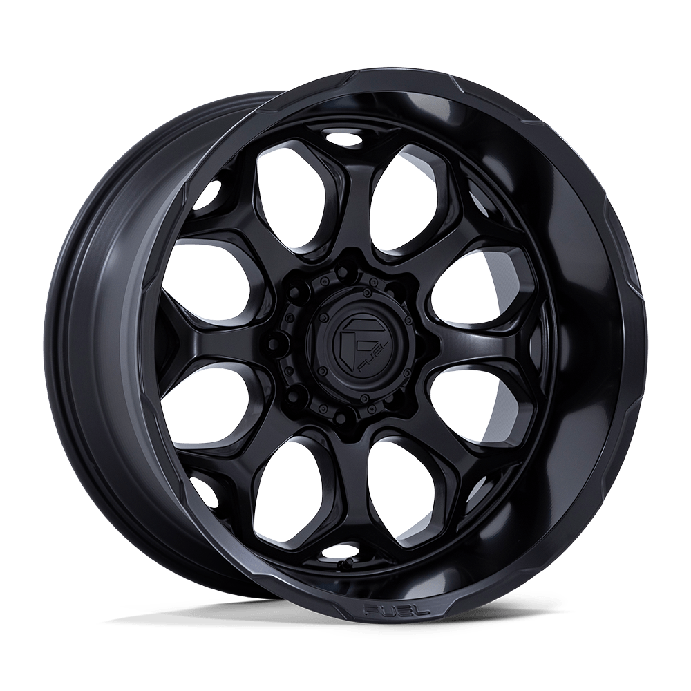 22x10 Fuel Offroad Wheels FC862 SCEPTER 5x127 -18 offset 71.5 hub BLACK - FC862MX22105018N