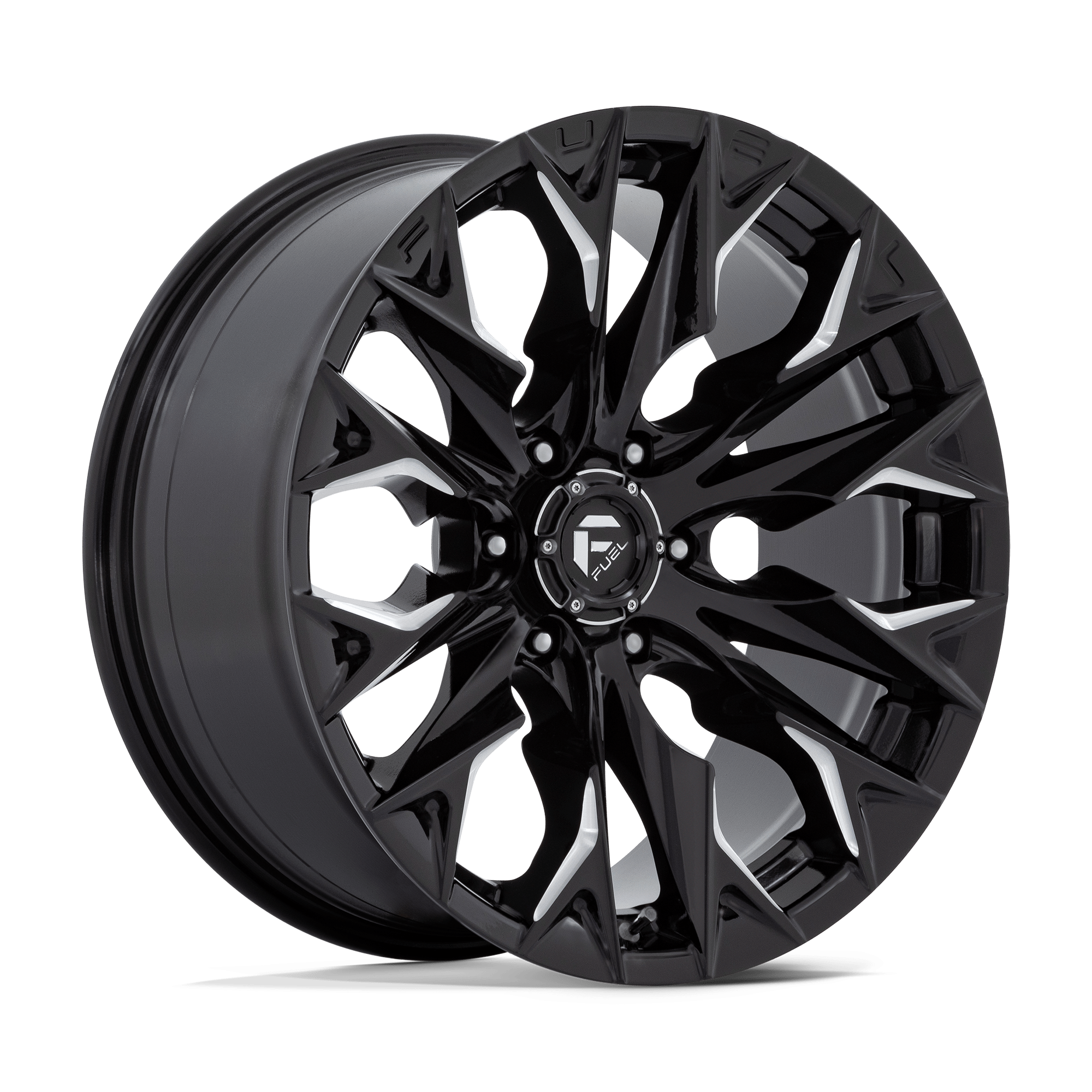 20x9 Fuel Offroad Wheels D803 FLAME 6x135 1 offset 87.1 hub BLACK - D80320908950