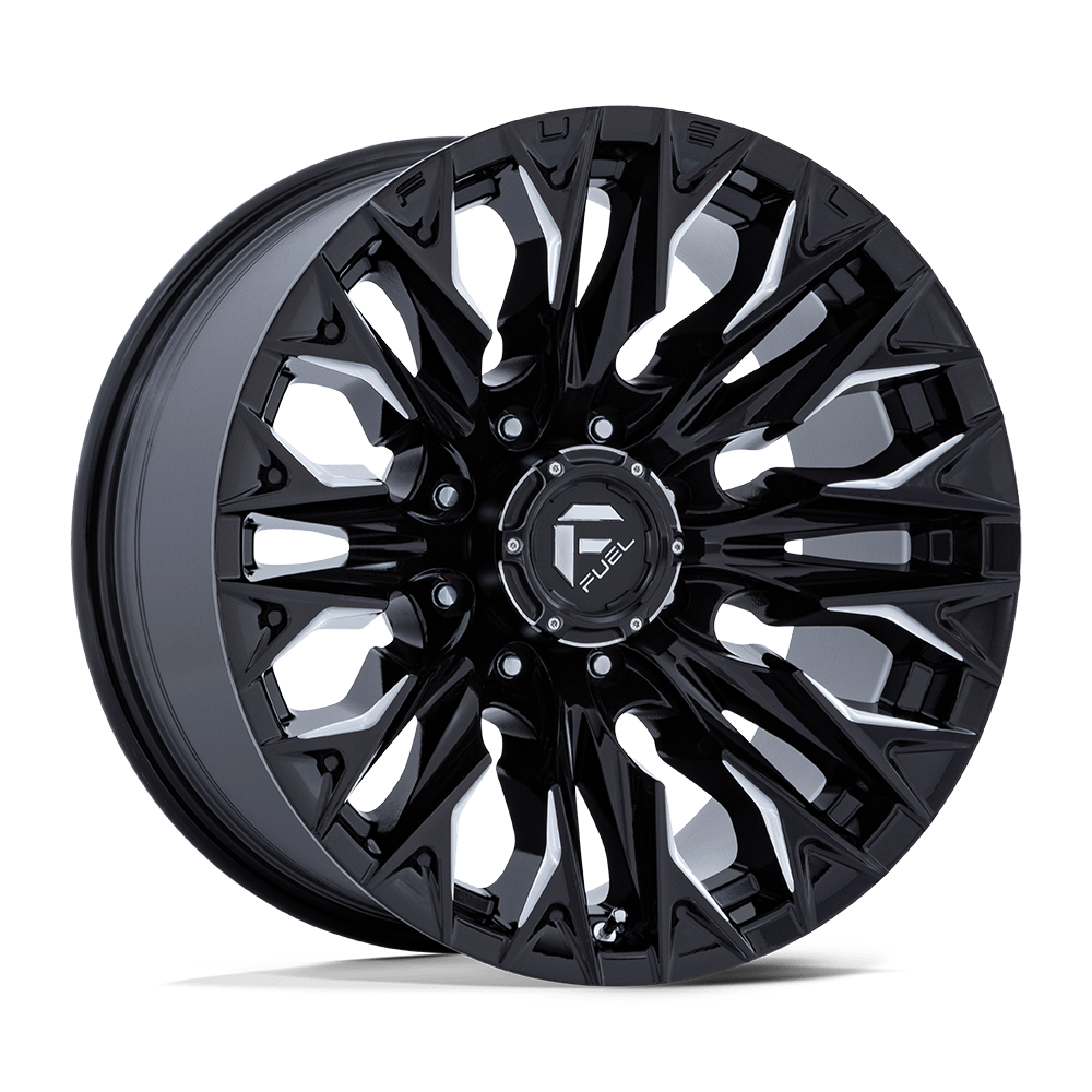 20x9 Fuel Offroad Wheels D803 FLAME 8x170 1 offset 125.1 hub BLACK - D80320901750