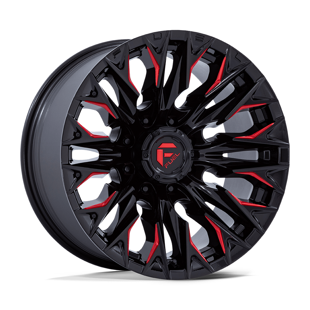 20x9 Fuel Offroad Wheels D823 FLAME 8x180 1 offset 124.2 hub BLACK - D82320901850