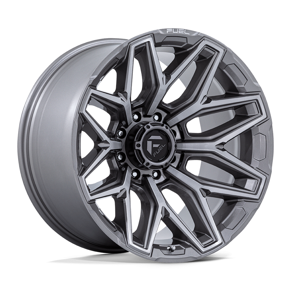 20x10 Fuel Offroad Wheels FLUX 8x165.1 -18 offset 125.1 hub SILVER - FC854AX20108018N
