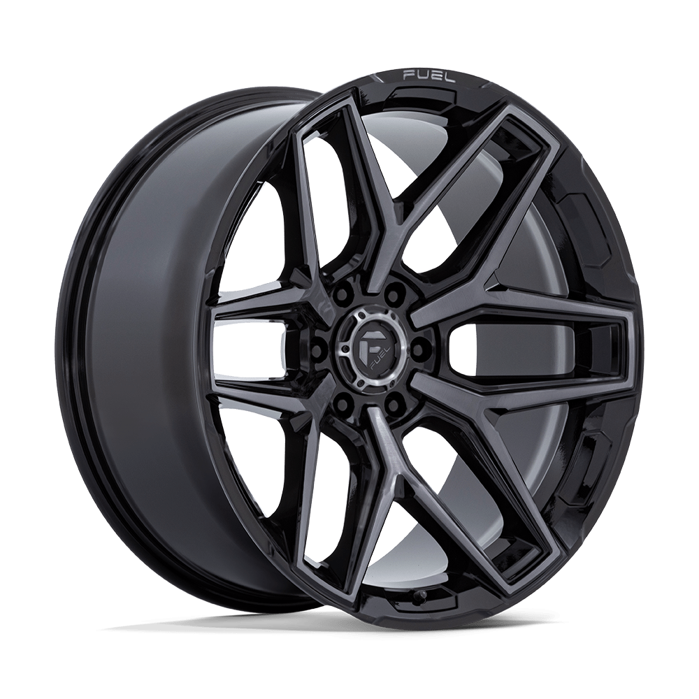 22x10 Fuel Offroad Wheels FLUX 6x135 -18 offset 87.1 hub BLACK - FC854BT22106318N