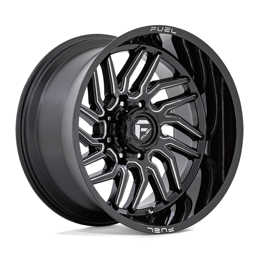 22x12 Fuel Offroad Wheels D807 HURRICANE 5x139.7 -44 offset 78.1 hub BLACK - D8072220B447