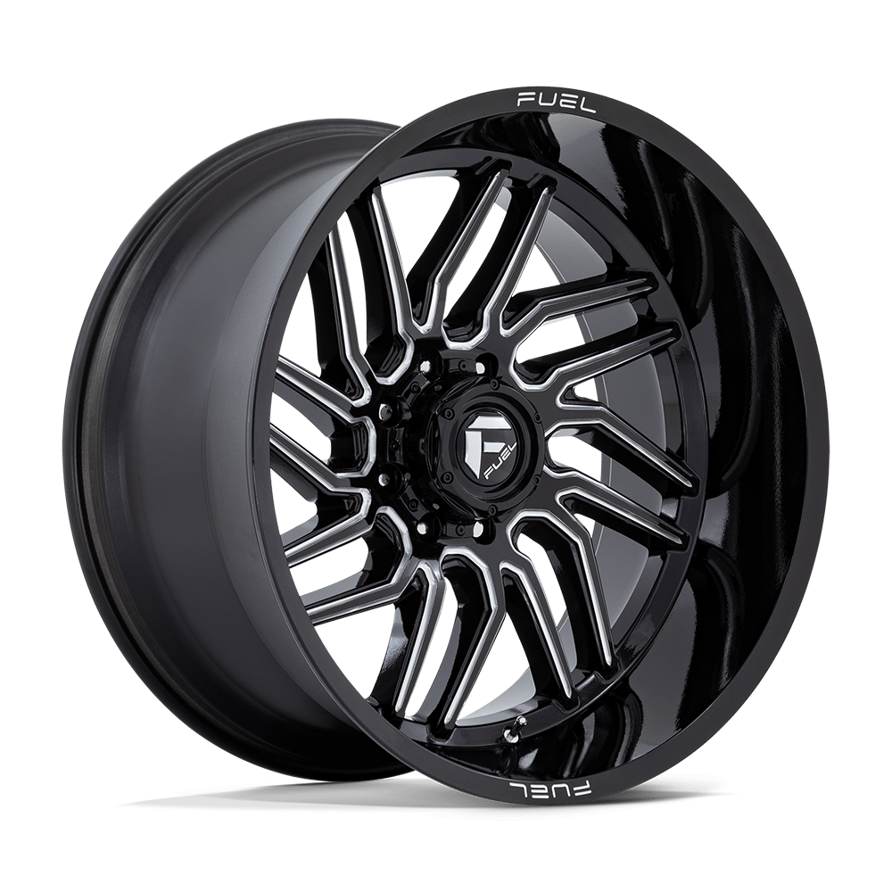 24x12 Fuel Offroad Wheels D807 HURRICANE 8x170 -44 offset 125.1 hub BLACK - D80724201747