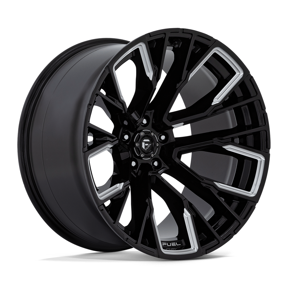 22x12 Fuel Offroad Wheels D849 REBAR 5x139.7 -44 offset 78.1 hub BLACK - D8492220B447