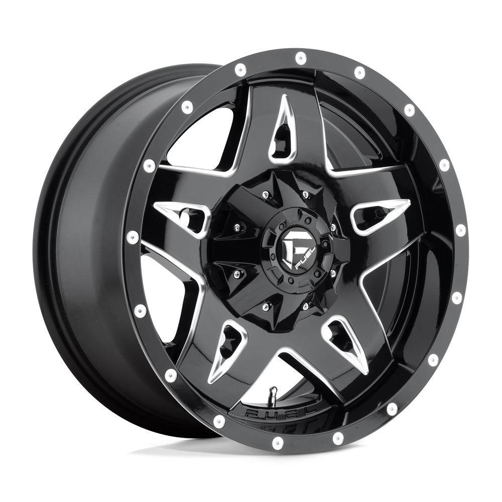 18x9 Fuel Offroad Wheels D554 FULL BLOWN 5x114.3/5x127 -12 offset 78.1 hub BLACK - D55418902645