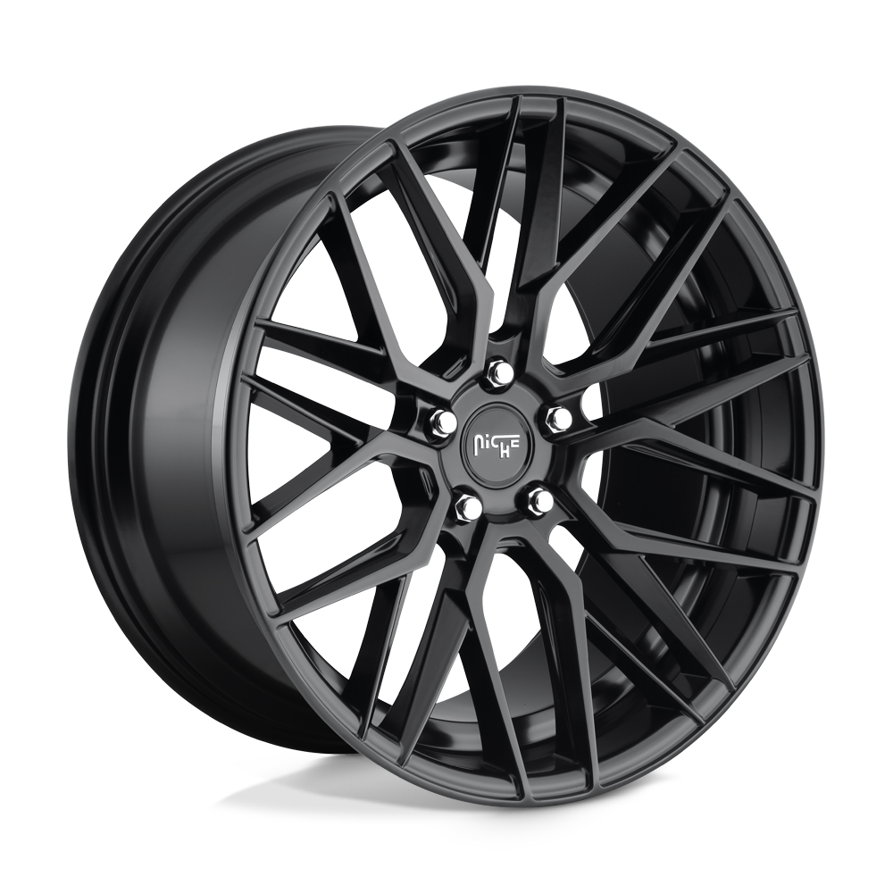 20x10.5 Niche Wheels M190 GAMMA 5x120 35 offset 74.1 hub BLACK - M190200511+35