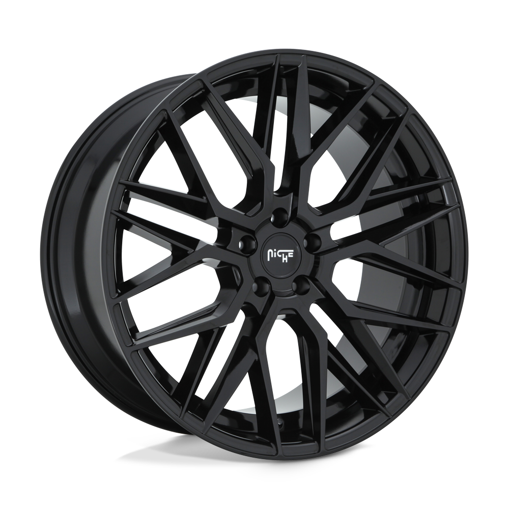 22x10.5 Niche Wheels M224 GAMMA 5x127 35 offset 71.5 hub BLACK - M224220575+35