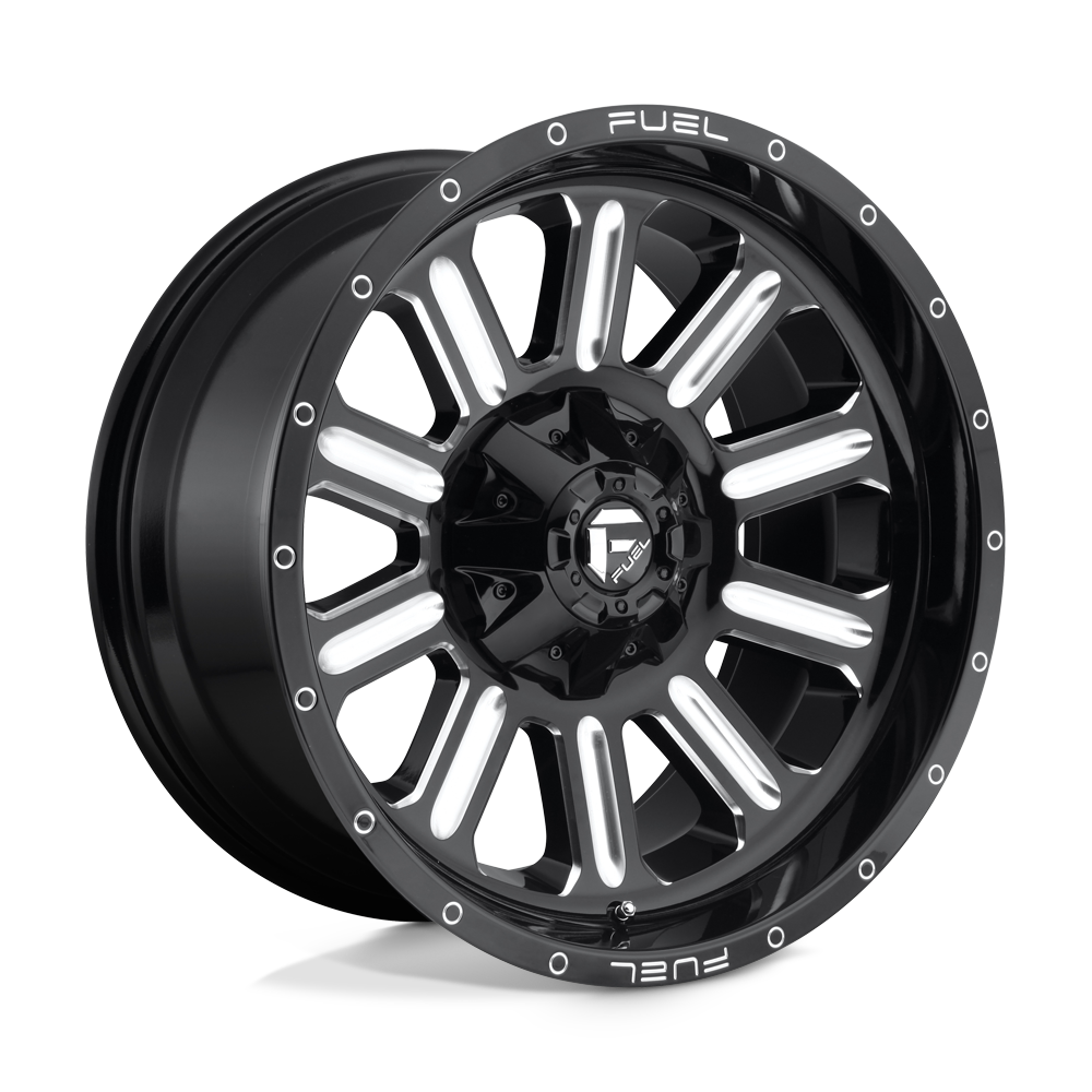 20x10 Fuel Offroad Wheels D620 HARDLINE 8x170 -18 offset 125.1 hub BLACK - D62020001747
