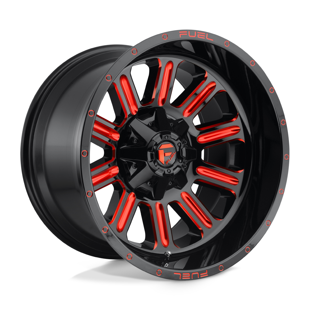 15x8 Fuel Offroad Wheels D621 HARDLINE 5x114.3/5x120.65 -18 offset 72.56 hub BLACK - D62115800437