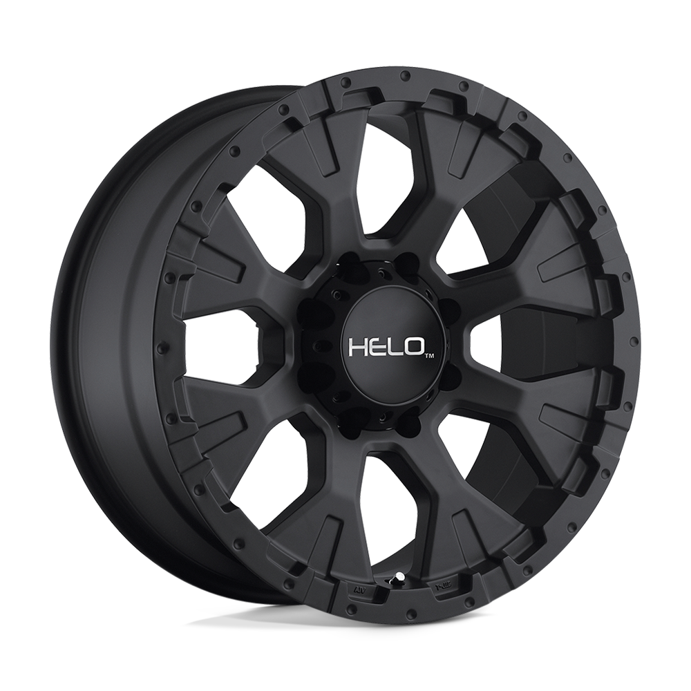 17x9 Helo Wheels HE878 6x139.7 -12 offset 106.1 hub BLACK - HE87879068712N