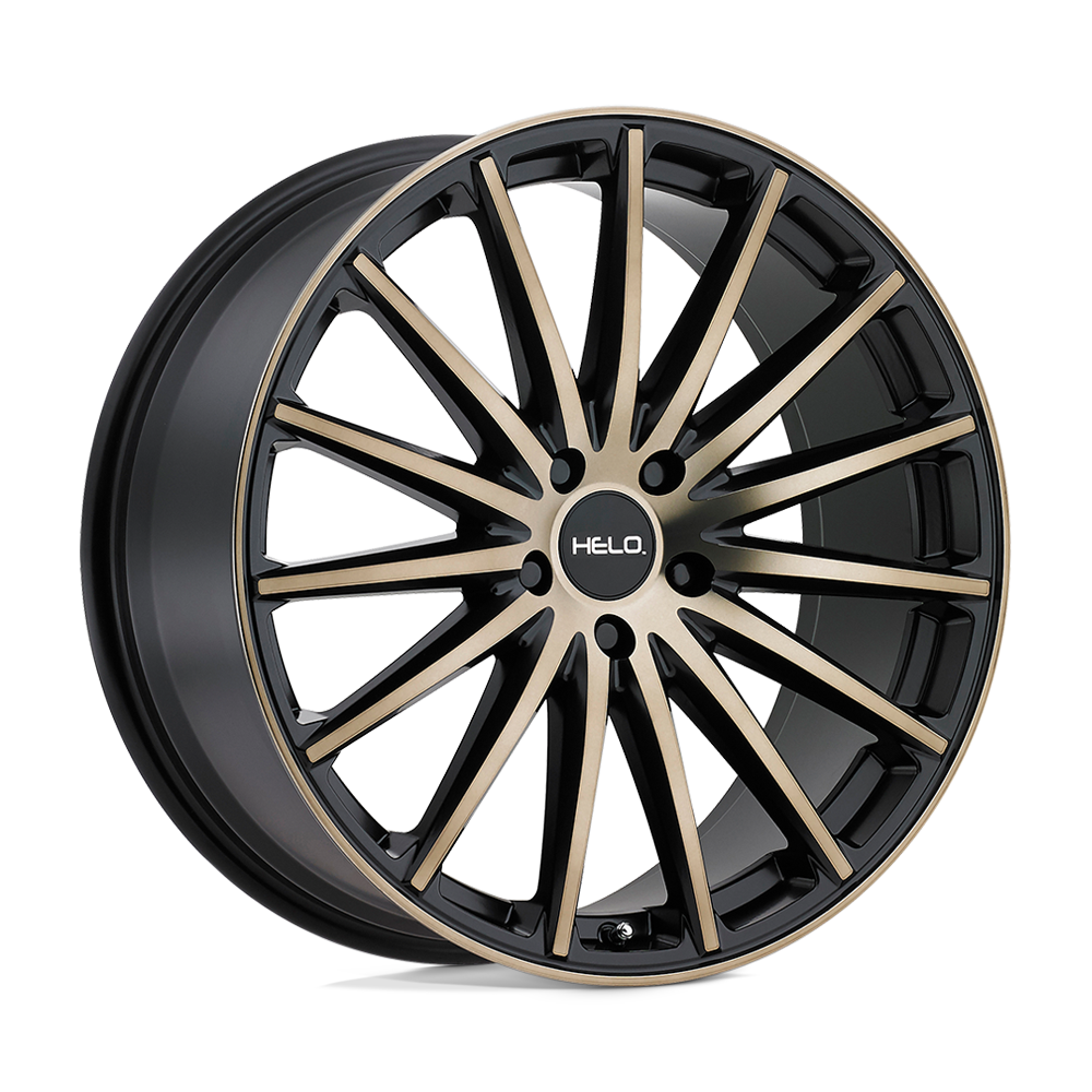 20x8.5 Helo Wheels HE894 5x120 38 offset 74.1 hub BLACK - HE89428552938