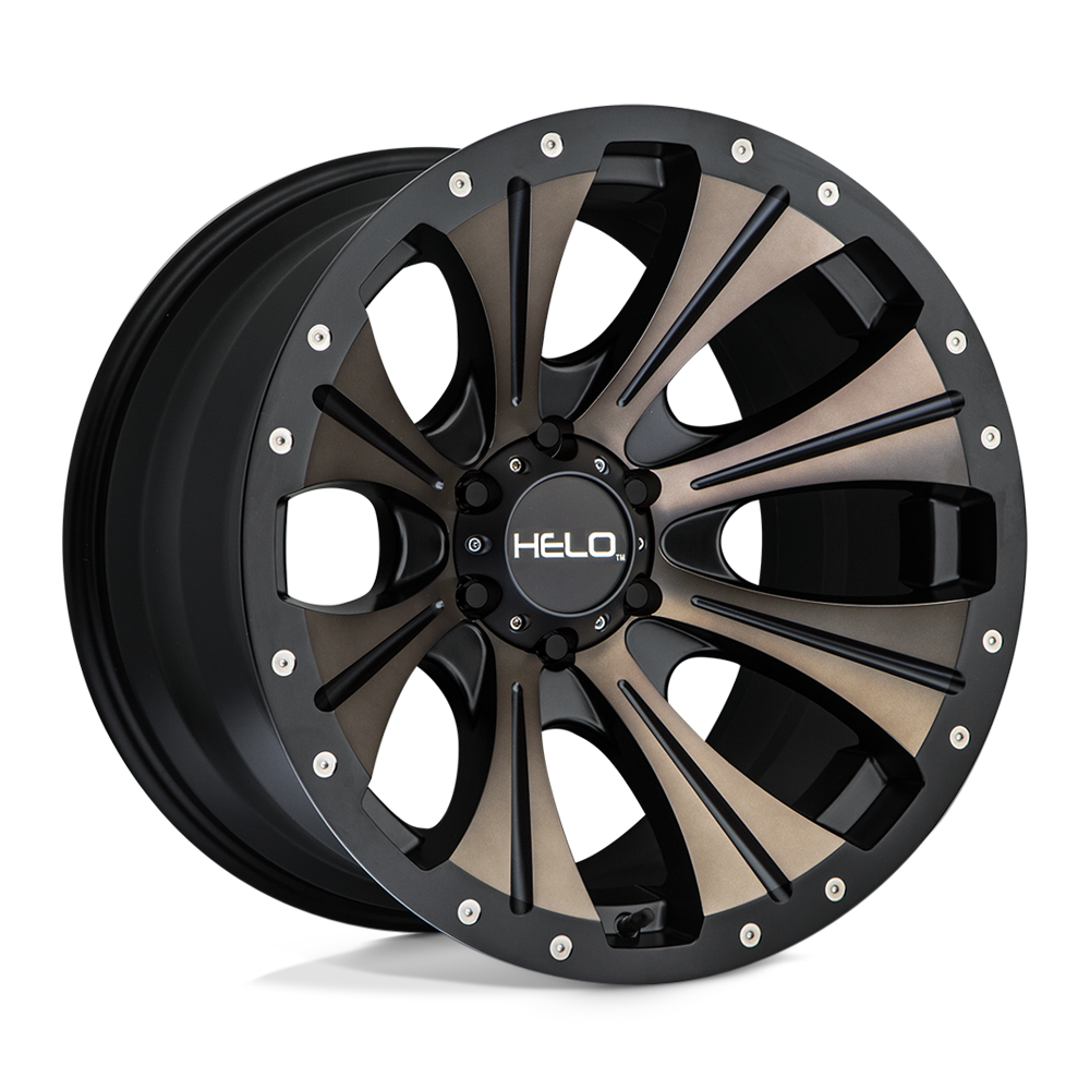 20x9 Helo Wheels HE901 6x139.7 18 offset 106.1 hub BLACK - HE90129068918
