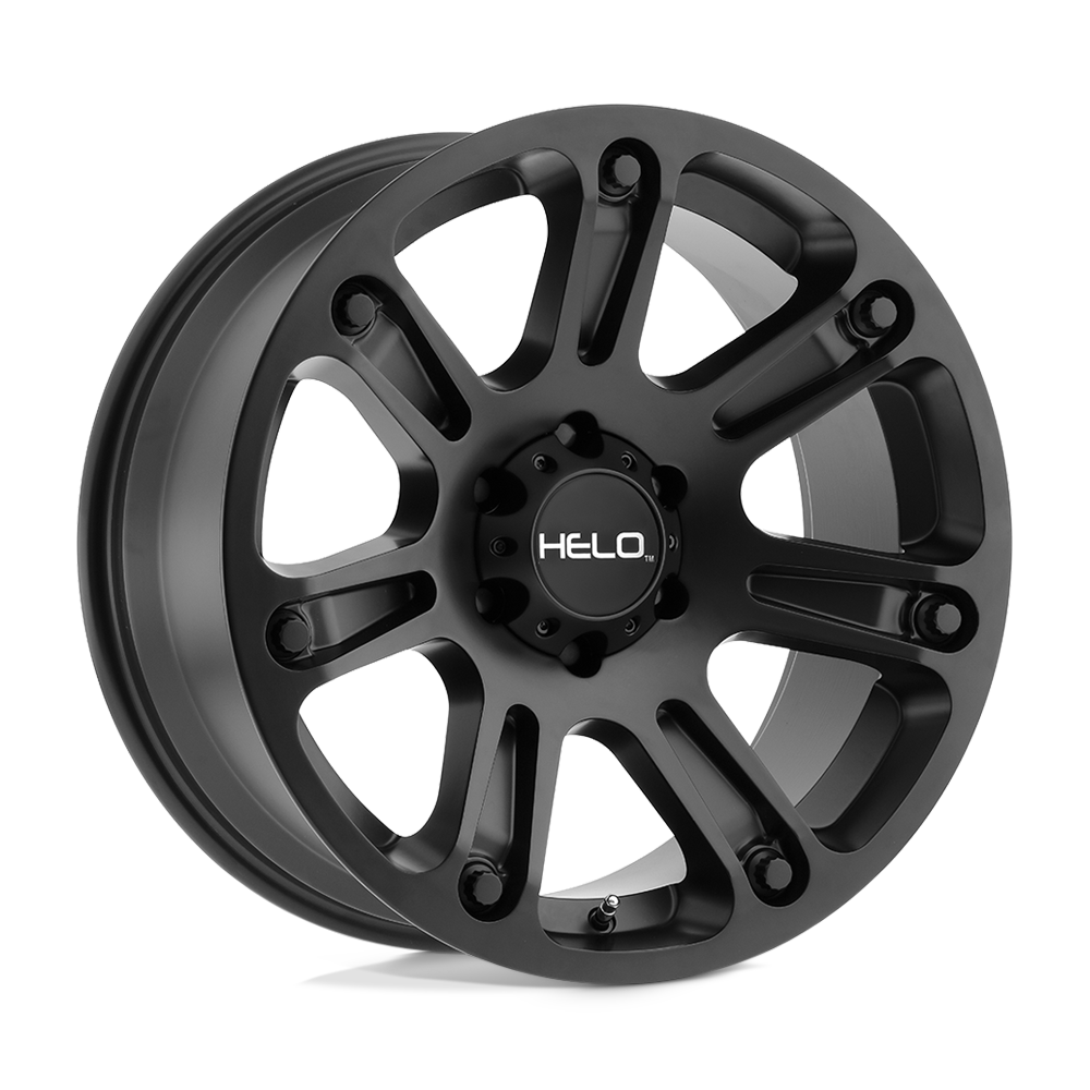 18x9 Helo Wheels HE904 5x127 0 offset 72.56 hub BLACK - HE90489050700