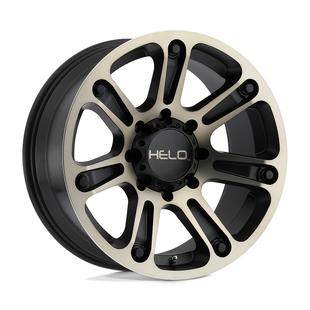 17x9 Helo Wheels HE904 5x127 0 offset 72.56 hub BLACK - HE90479050900