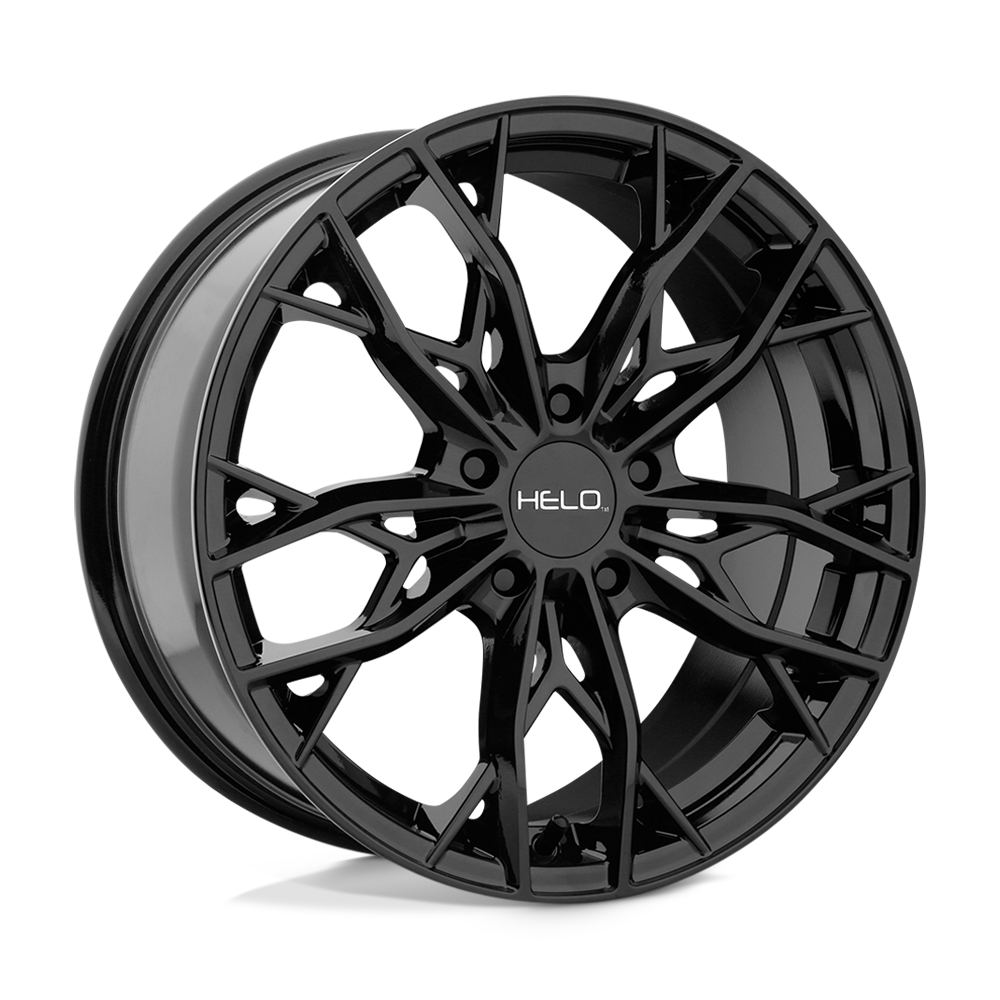 18x8 Helo Wheels HE907 5x120 22 offset 74.1 hub BLACK - HE90788052340