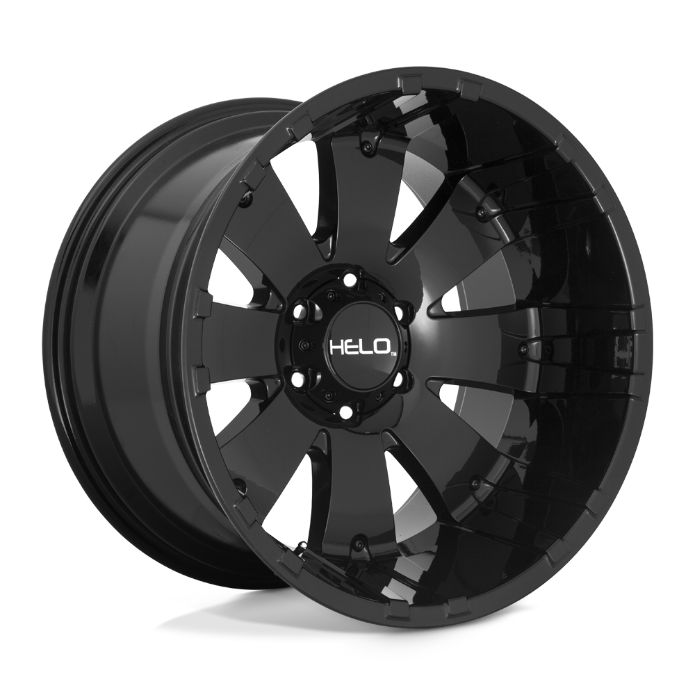 18x10 Helo Wheels HE917 5x127 -18 offset 71.5 hub BLACK - HE91781050318N