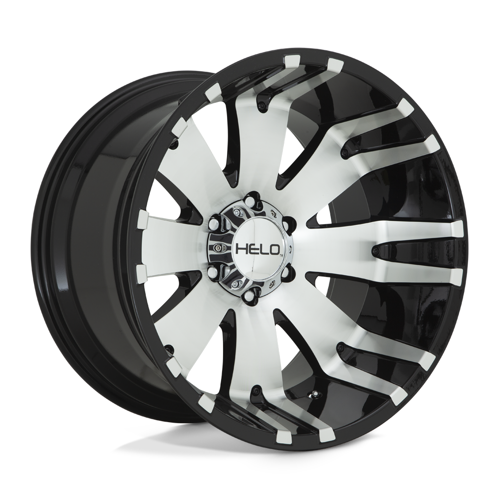 20x12 Helo Wheels HE917 8x165.1 -44 offset 125.1 hub BLACK - HE91721280544N