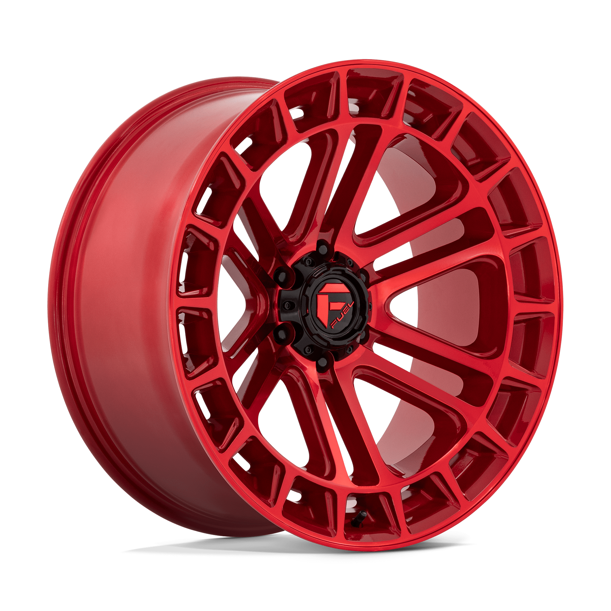 22x10 Fuel Offroad Wheels D719 HEATER 6x135 -13 offset 87.1 hub RED - D71922008950