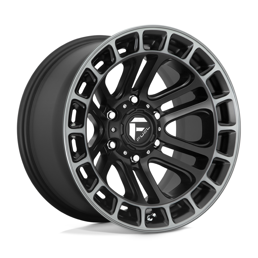 18x9 Fuel Offroad Wheels D720 HEATER 6x135 1 offset 87.1 hub BLACK - D72018908950