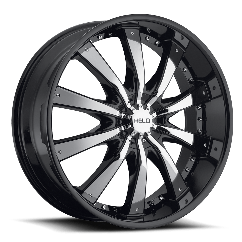 20x8.5 Helo Wheels HE875 6x132/6x139.7 38 offset 78.1 hub BLACK - HE87528571338