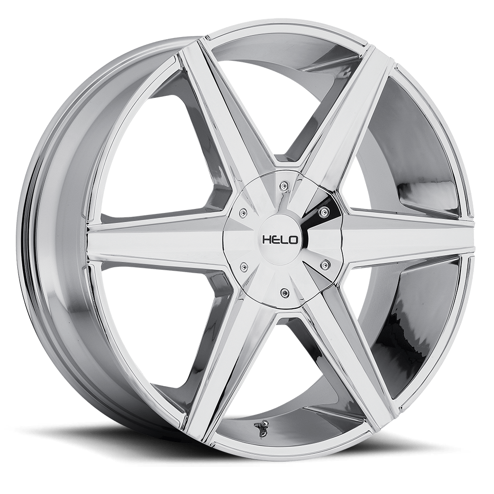 22x9 Helo Wheels HE887 6x127 38 offset 78.1 hub CHROME - HE88722965238