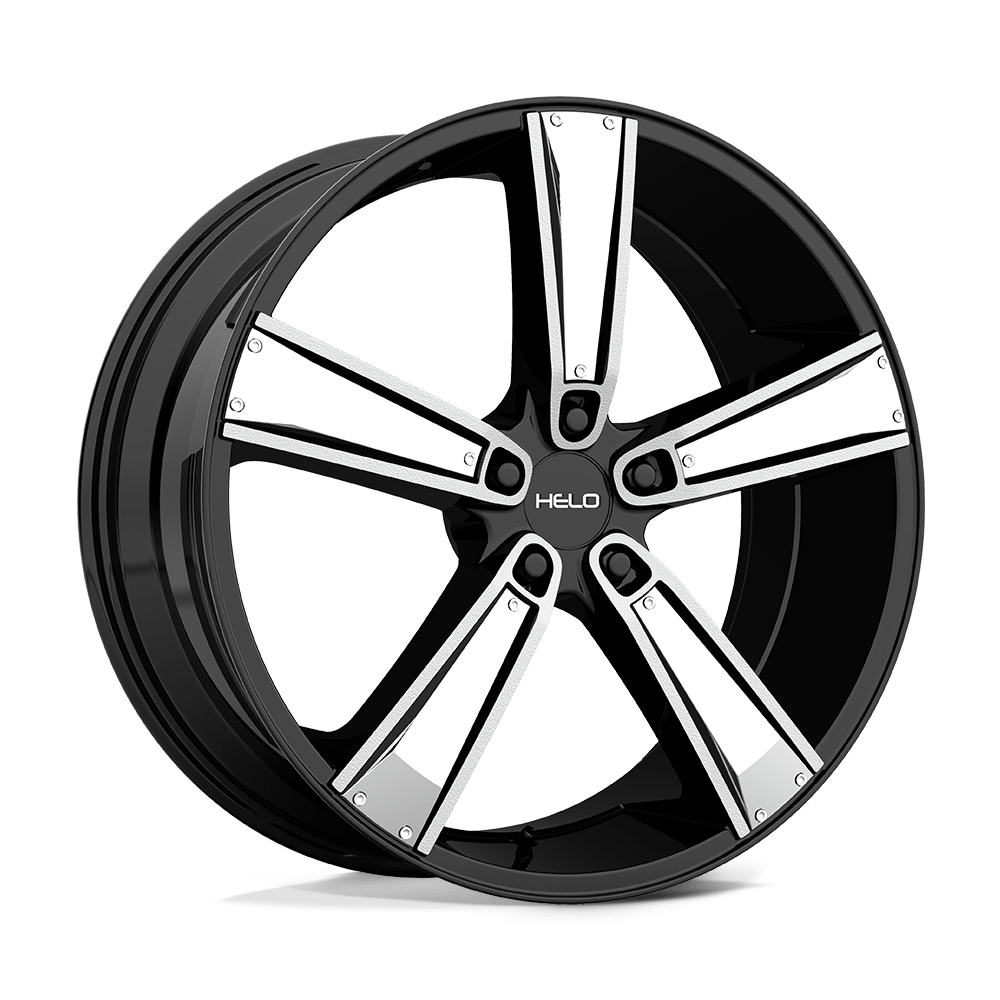 18x8 Helo Wheels HE899 5x120 38 offset 74.1 hub BLACK - HE89988052538