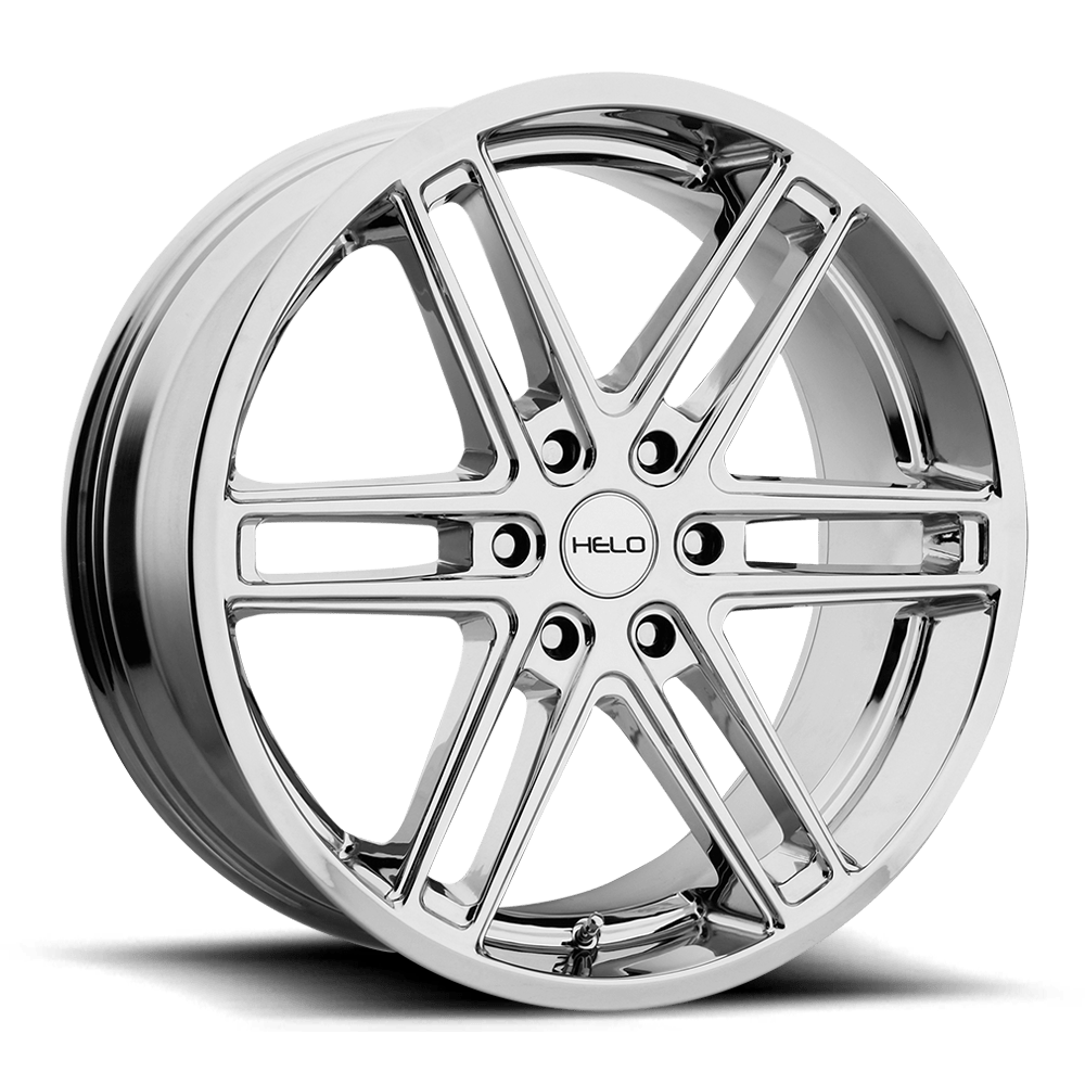 20x9 Helo Wheels HE908 6x139.7 30 offset 106.1 hub CHROME - HE90829068230