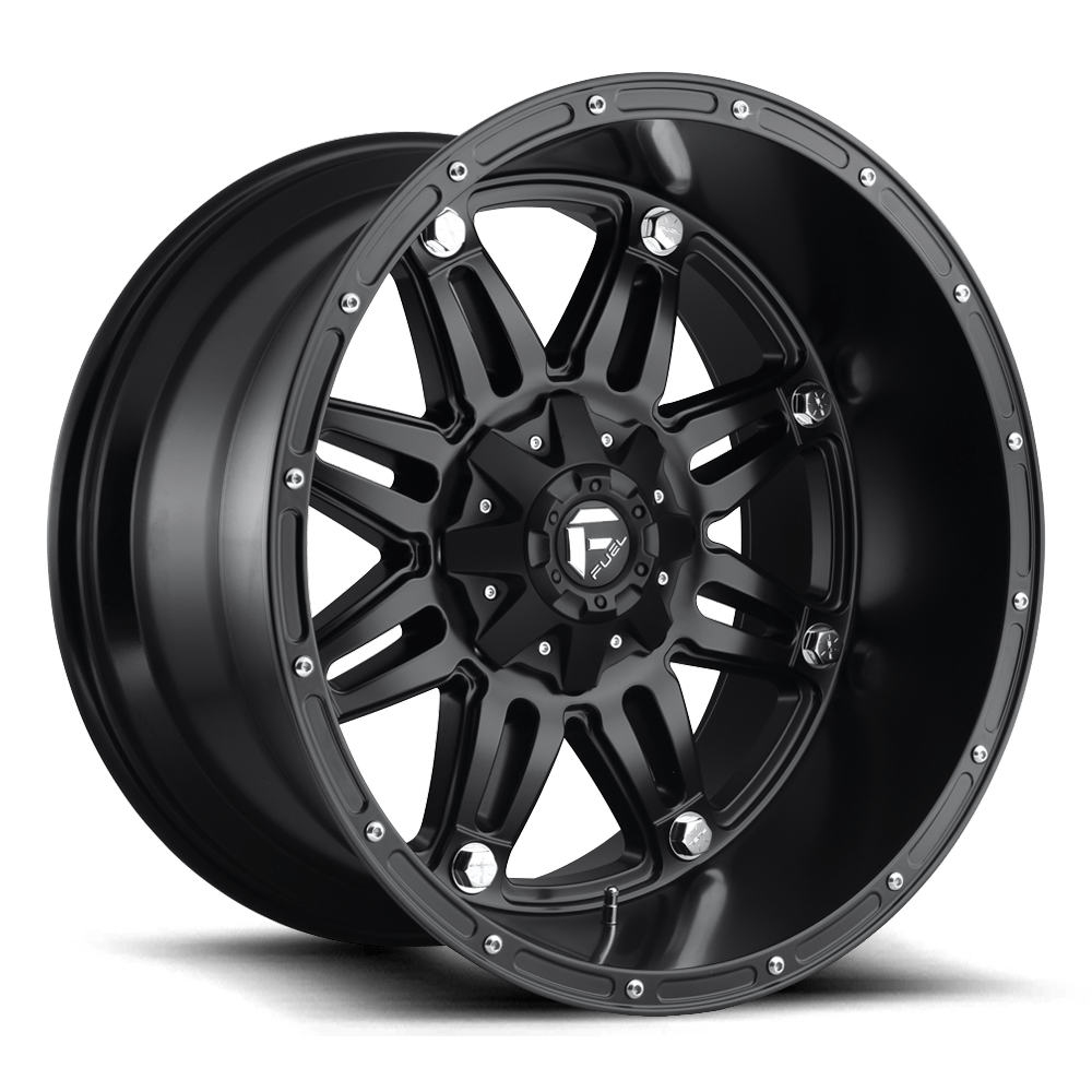 22x12 Fuel Offroad Wheels D531 HOSTAGE 5x139.7/5x150 -44 offset 110.1 hub BLACK - D53122207047