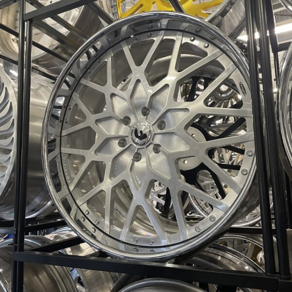 26" Forgiato Wheels Torino Brushed Silver Chrome Lip - 4 Wheel & Tire Package 6x135/6x139.7