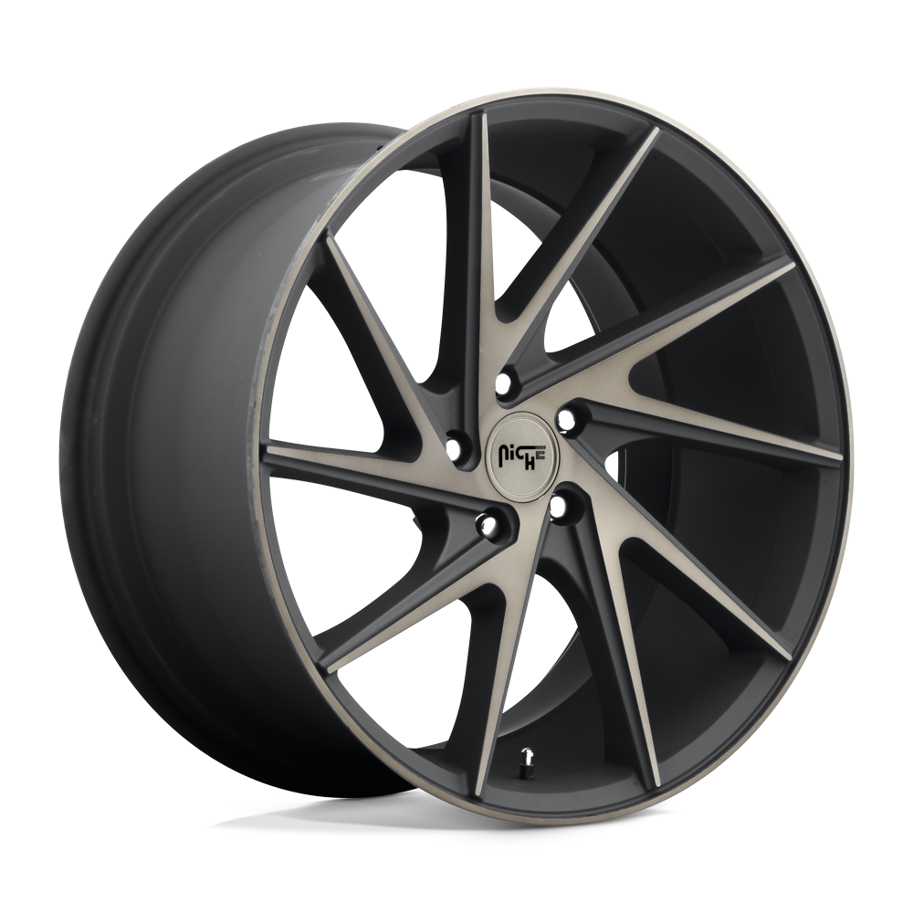 20x9 Niche Wheels M163 INVERT 5x114.3 35 offset 72.56 hub BLACK - M163209065+35