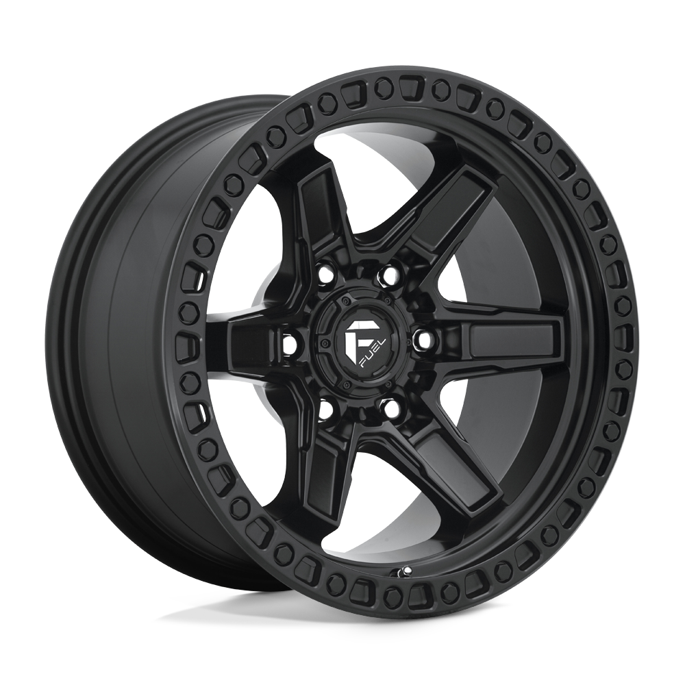 17x9 Fuel Offroad Wheels D697 KICKER 5x127 1 offset 71.5 hub BLACK - D69717907550