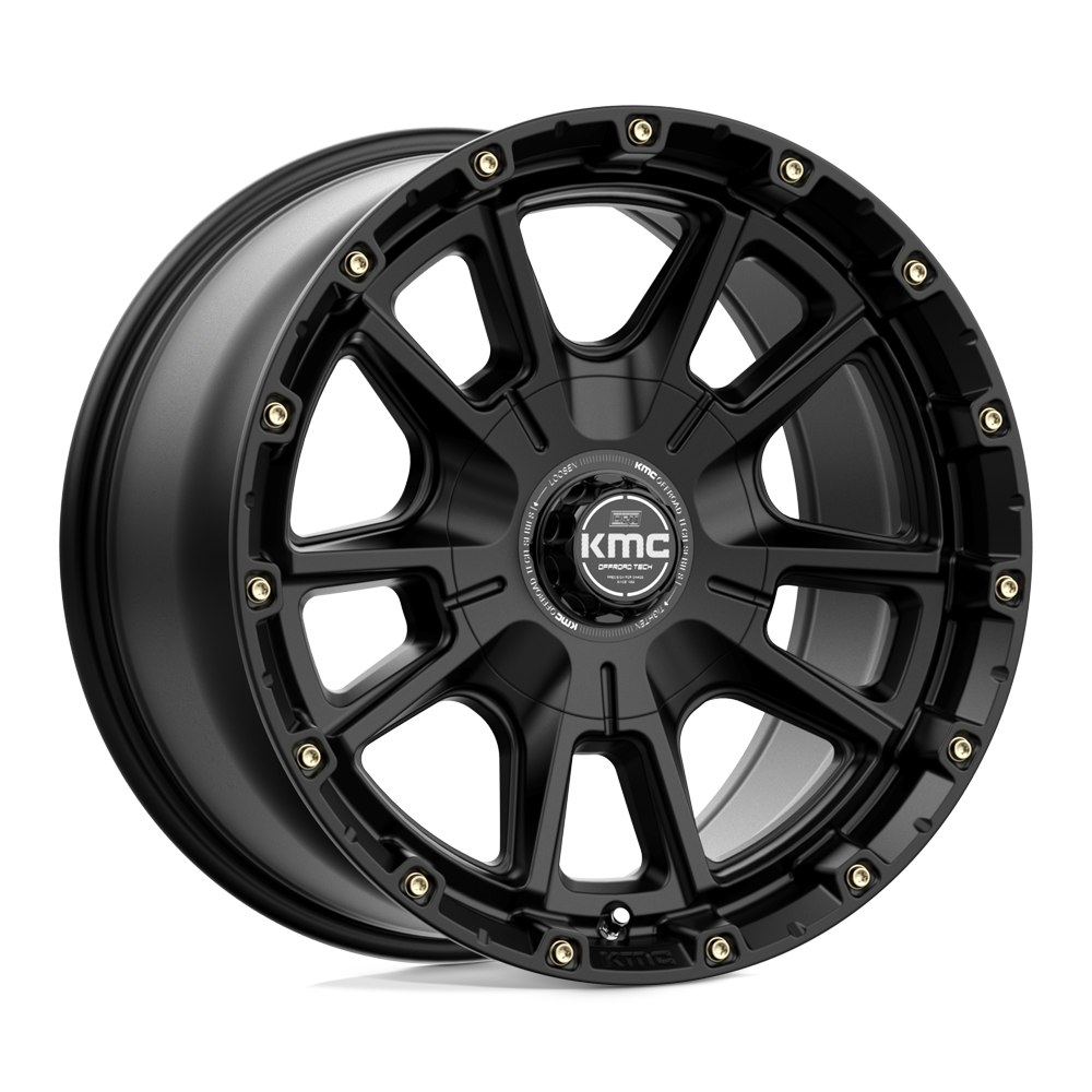 17x9 KMC Wheels KM100 SYNC 6x135/6x139.7 18 offset 106.1 hub BLACK - KM10079067718
