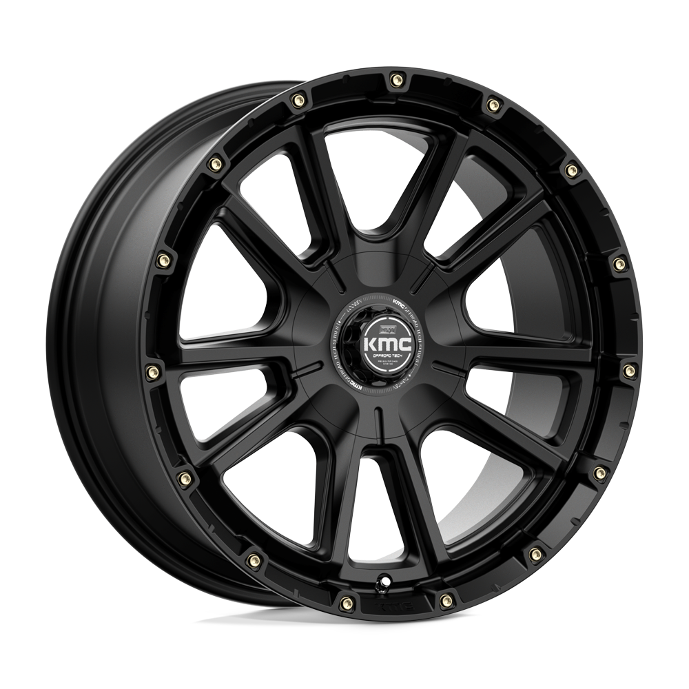 20x9 KMC Wheels KM100 SYNC 6x114.3/6x139.7 18 offset 78.1 hub BLACK - KM10029070718