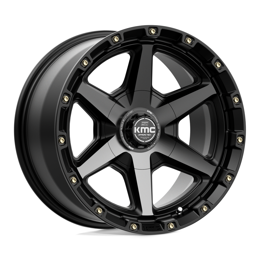 20x9 KMC Wheels KM101 TEMPO 5x127/5x139.7 0 offset 78.1 hub BLACK - KM10129035400