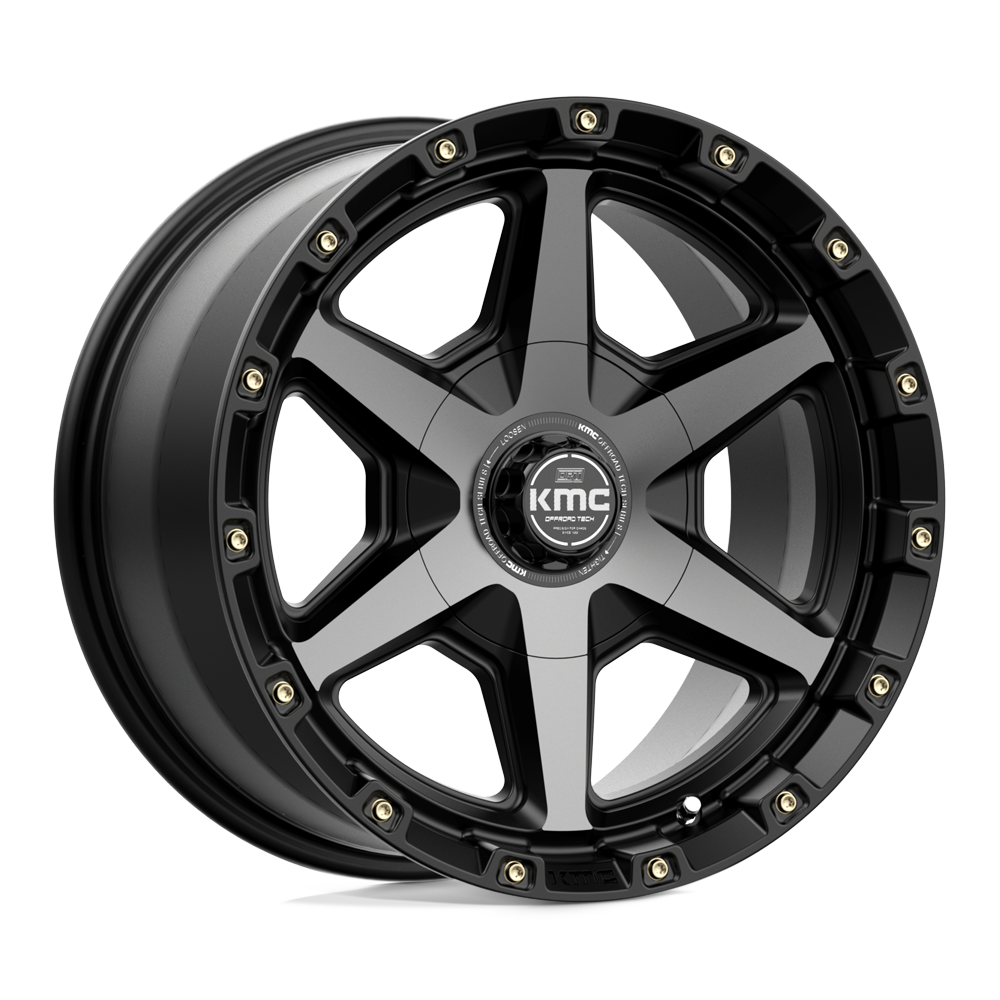 17x9 KMC Wheels KM101 TEMPO 6x114.3/6x139.7 18 offset 78.1 hub BLACK - KM10179070418
